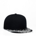 Unisexe Black Snapback Baseball Cap de base